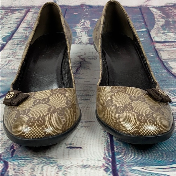 GUCCI Mono Crystal Coated Heel Shoes - Picture 5 of 8